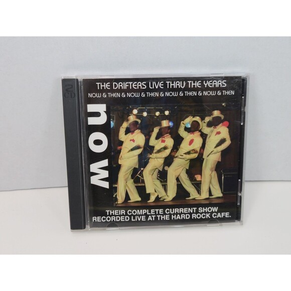 THE DRIFTERS LIVE THRU THE YEARS Now & Then Wolfman Jack/Hall Of Fame 2 CDs EX - Picture 1 of 4